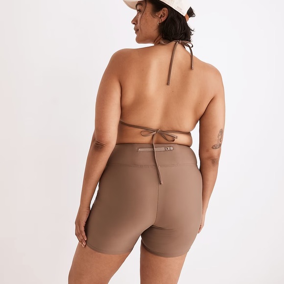 Madewell Second Wave Ruched String Bikini Top M NWT - Picture 3 of 7